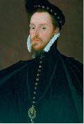Steven van Herwijck Portrait of Henry Carey, 1st Baron Hunsdon oil painting artist